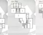 Projekt waterfrontu Detroit, rzuty apartamentów