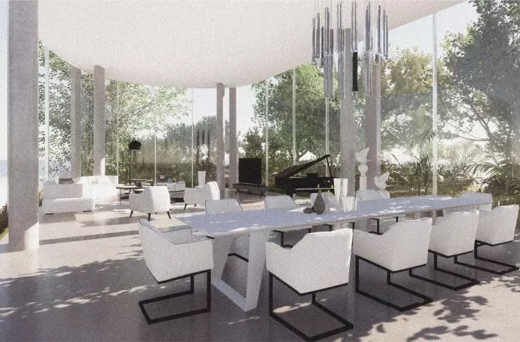Projekt Detroit Revival, wizualizacja jednego z apartamentów