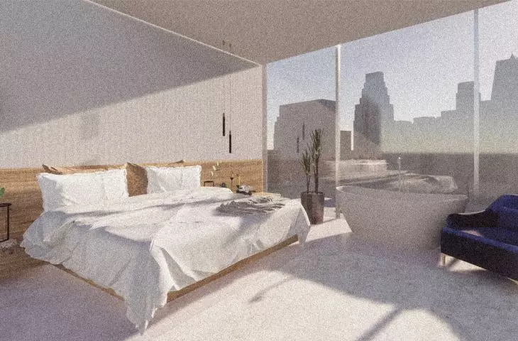 Projekt Detroit Revival, pokój hotelowy