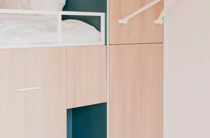 green color appears in several places in the interior