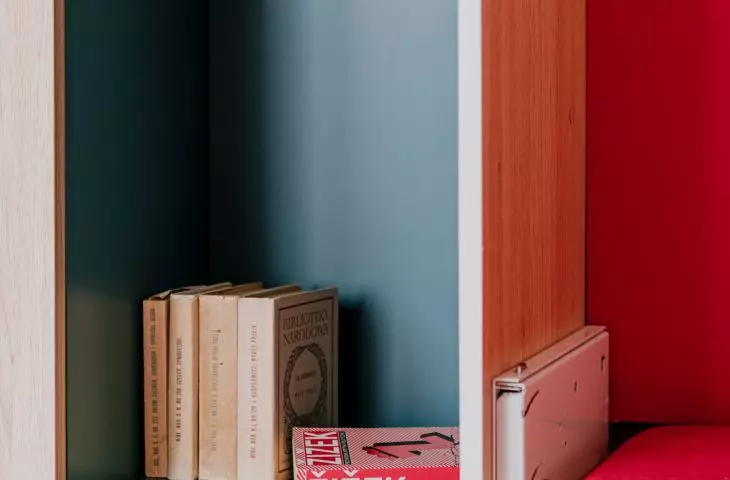 strong colors in the interior