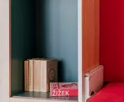 strong colors in the interior