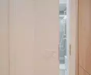 entrance to the bathroom