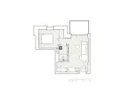 projection of a 27 m² studio apartment