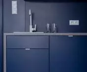 navy blue kitchen
