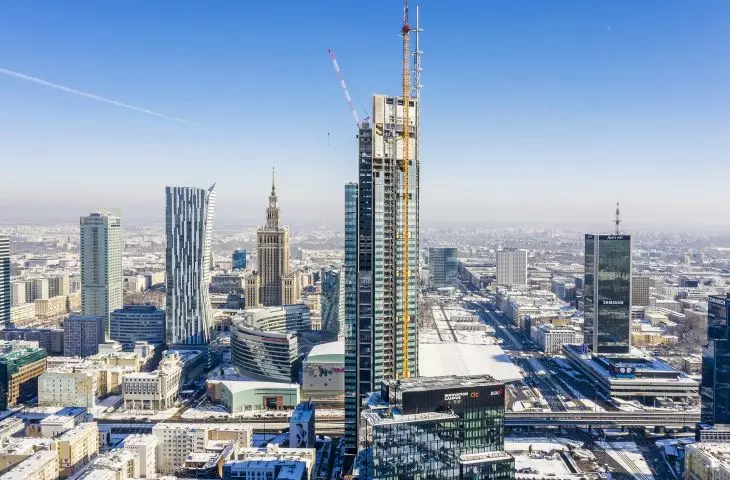 Varso Tower - construction