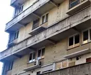 unrenovated part of the building