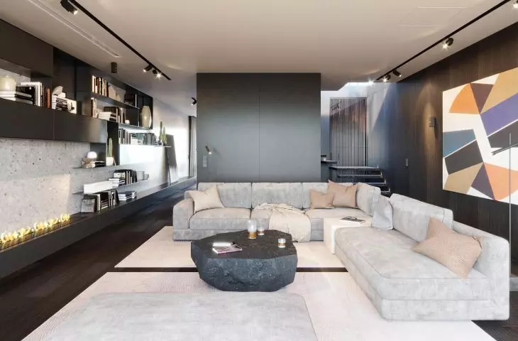 Apartment in Wroclaw, living room