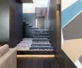 Stairs lead to Zen garden
