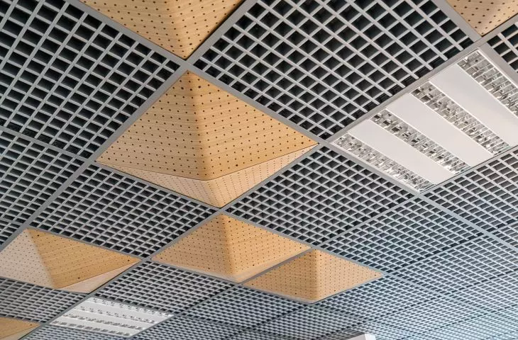 TRIGO perforated 3D ceiling and wall panel - FORM collection