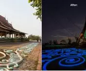 Luminescent and chromatic paints for walls, facades and surfaces