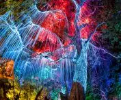 Luminescent and chromatic paints for walls, facades and surfaces