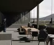 Interior of the tourist center