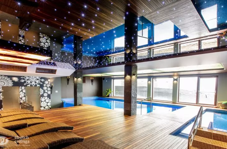 DPS glossy black ceiling with fiber optics