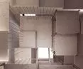 At the Crossroads project, staircase