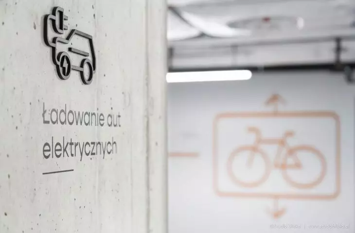 oznaczenie miejsca ładowania aut elektrycznych