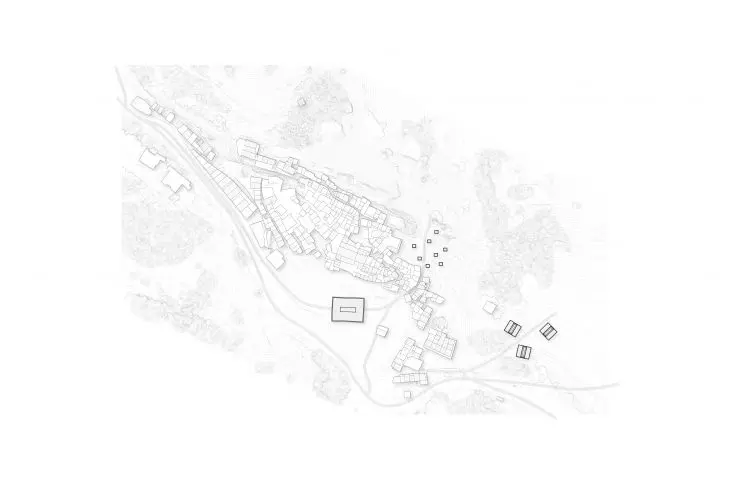 Ghost Town Refuge project in Craco, location