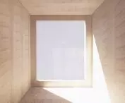 Skylight in a wooden solitude