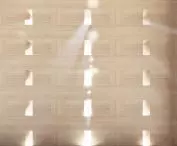 Light penetrating into the solitude