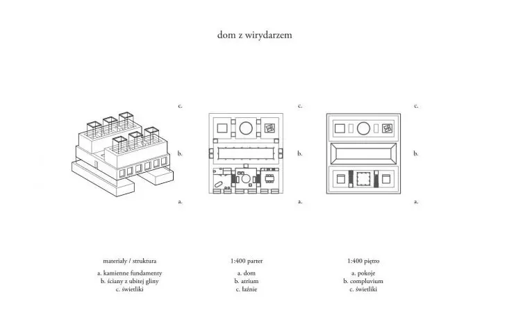 House with viridian, plans