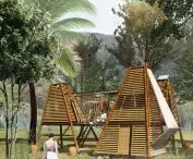The hut consists of several modules