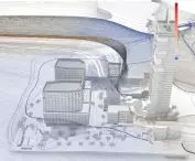 the result of wind tunnel simulation of air mass movement for the designed space