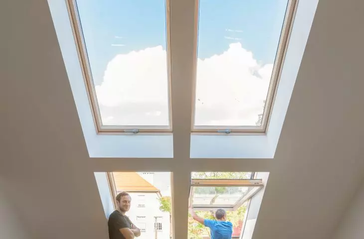 architects in the completed building