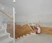 from the usable attic you can descend to the first floor