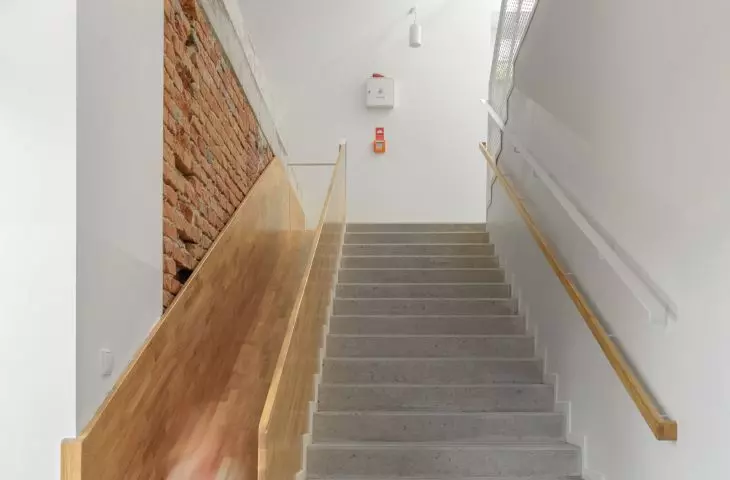 slide next to the stairs