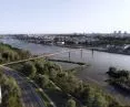 Footbridge in Warsaw