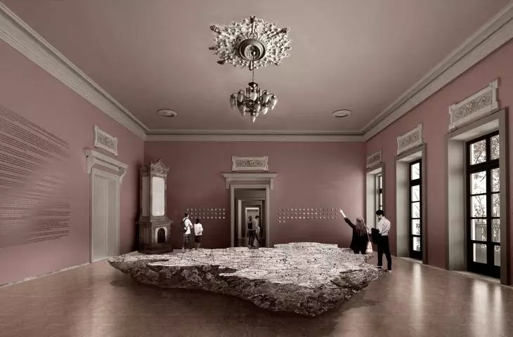 Eastern Territories Museum project, interior of raspberry room