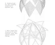 Projekt The Lotus Hut, aksonometria