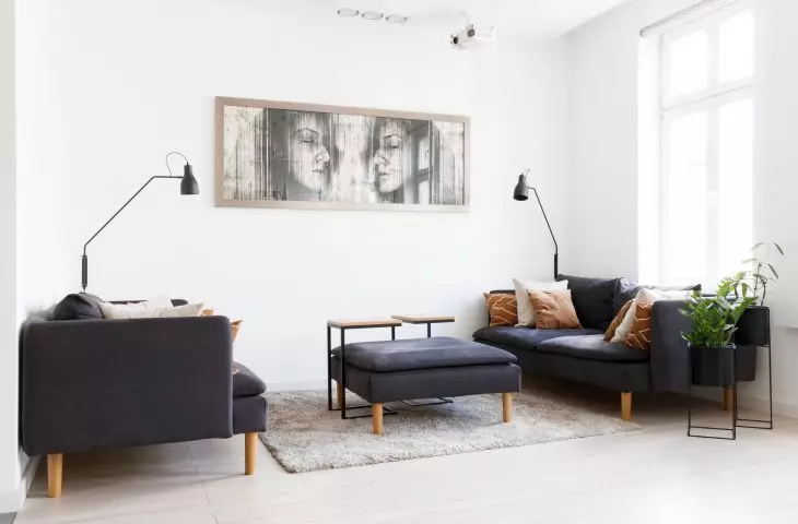 Wnętrze mieszkania w Katowicach, salon