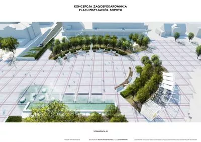 koncepcja zagospodarowania placu Przyjaciół Sopotu