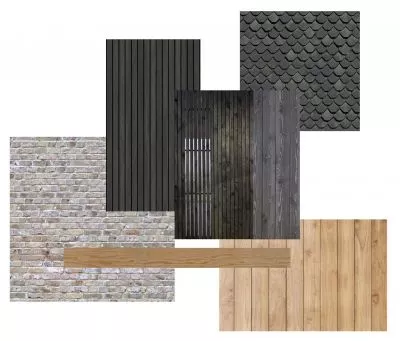 kolaż użytych materiałów