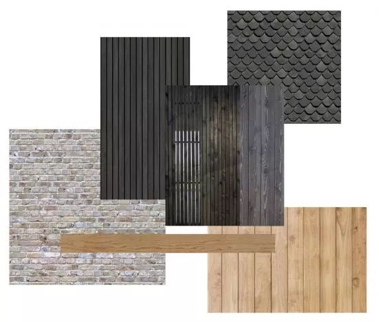 kolaż użytych materiałów