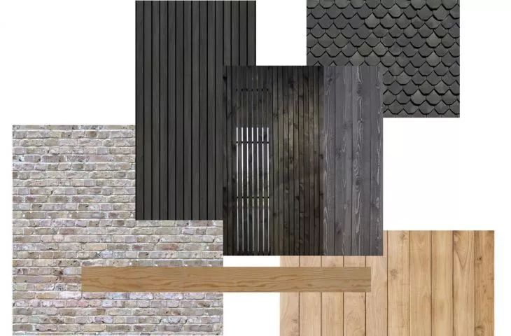 kolaż użytych materiałów
