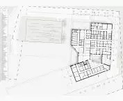 I nagroda w konkursie na projekt Centrum Opieki Geriatrycznej, rzut parteru