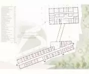 II nagroda w konkursie na projekt Centrum Opieki Geriatrycznej, rzut piętra