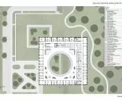 III nagroda w konkursie na projekt Centrum Opieki Geriatrycznej, rzut 2. piętra