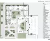 III nagroda w konkursie na projekt Centrum Opieki Geriatrycznej, rzut parteru