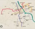 Map of the Warsaw metro