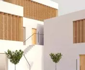 Minimalistyczna forma hotelu