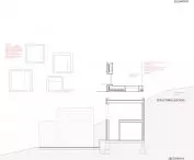 Projekt hotelu w Grenadzie, przekroje i elewacje