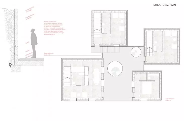 Projekt hotelu w Grenadzie, plan