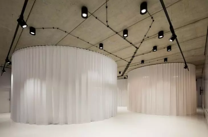Gallery of furniture, showroom interior