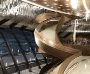 Projekt on the axis, spiralne schody