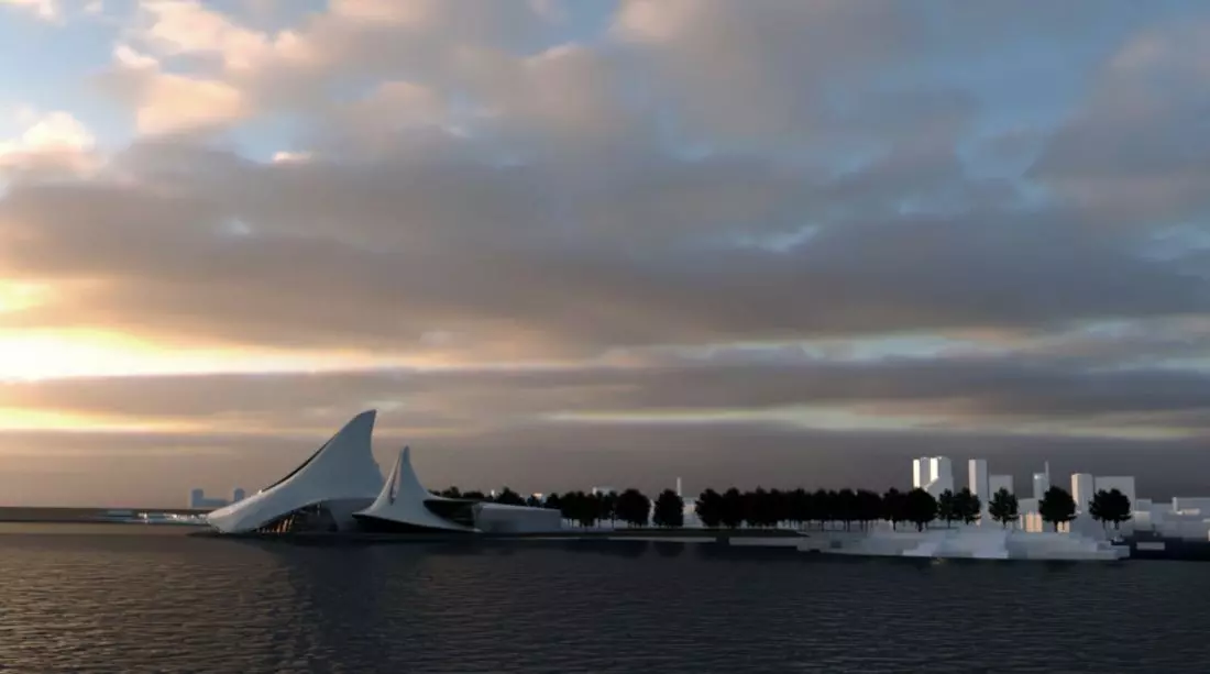 Opera w Tallinie,
projekt on the axis