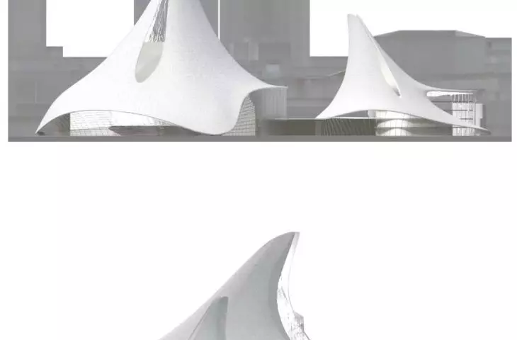 Projekt on the axis, model