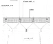 Projekt on the axis, fragment  sufitu